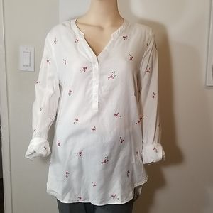 Gap Body Womans Floral Blouse
